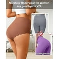 thumbnail image 5 of Hbhpov Women's Seamless Briefs, Tag-Free High Waist Slim Fit Underwear, 3 Pack, Size M-XXL, 5 of 7