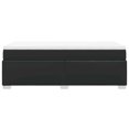 thumbnail image 3 of vidaXL Box Spring Bed with Mattress Black Twin XL Faux Leather, 3 of 5