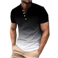 thumbnail image 2 of Njoeus Work Shirts For Men Tshirts Shirts For Men Gradient Golf Shirts For Men - Men'S Big & Tall Short Sleeve Golf T-Shirts, Athletic Casual Collared T-Shirt For Men S-5Xl Mens Dress Shirts On Cleara, 2 of 5