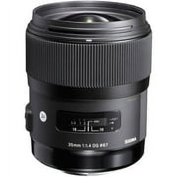 Sigma - 35mm f/1.4 DG HSM Art Standard Lens for Select Sony Digital Cameras - Black