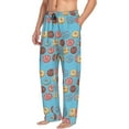 thumbnail image 3 of Kdxio Cute Donut Print Men's Sleep Pajama Pant Lounge Pants with Pockets, 3 of 8