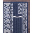 thumbnail image 6 of Bohemian Accent Rug - 7 ft. 10 in. x 10 ft., Midnight Blue, Waterproof Rug with Geometric Pattern, UV Protected Rug for Garden, Patio, Backyards, 6 of 8