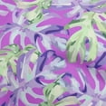 thumbnail image 1 of oneOone Viscose Chiffon Purple Fabric Tropical Palm Leaf Craft Projects Decor Fabric Printed By The Yard 42 Inch Wide, 1 of 4