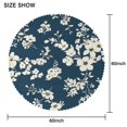 thumbnail image 2 of Round Tablecloth 60x60 Inch Spring Summer Round flower Table Cover for Dinner Party Picnic, 2 of 5