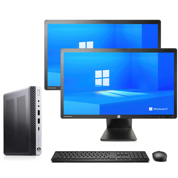 Computadora HP Core i5 7ma Gen 16GB RAM 240GB SSD Doble Monitor de 22 ...