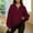 Wine, variant on Womens Oversized Sweatshirts Fall Fashion Quarter Zip Long Sleeve Pullover Casual Solid Y2K Loose Tops