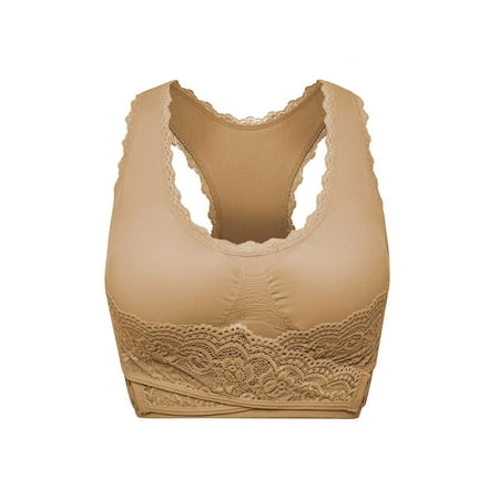 

Women Floral Lace Bralette Padded Breathable Sexy Bra