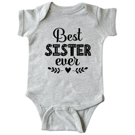 

Inktastic Best Sister Ever Gift Gift Baby Girl Bodysuit