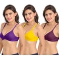 thumbnail image 4 of Ossirrio Women's Everyday Non Padded Non Wired 3/4th Coverage T-Shirt Bra with Free Transparent Strap, 4 of 5