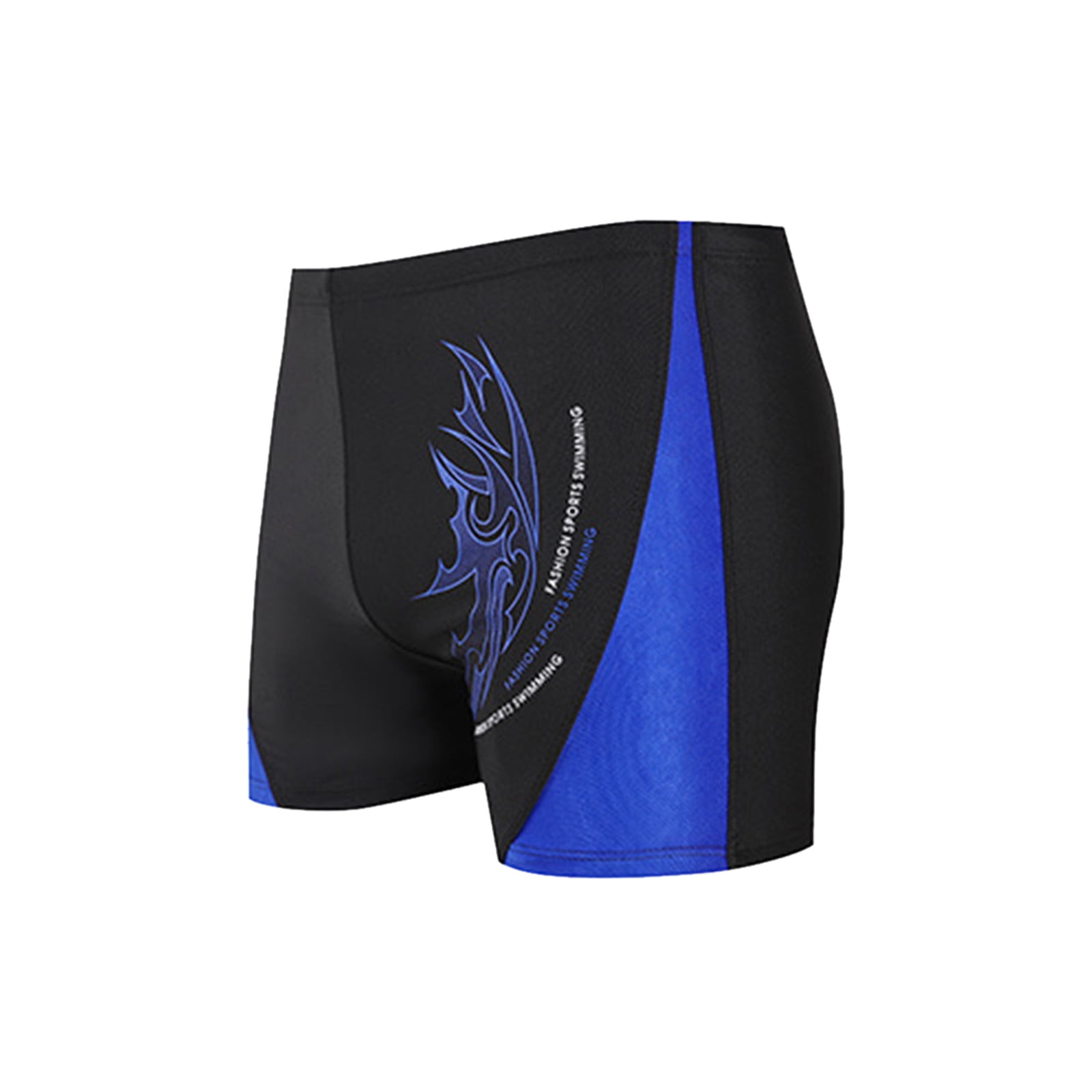 Men's Square Leg Swim Briefs Athletic Quick Dry Swimsuit Line Print ...