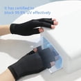 thumbnail image 4 of Manicures UV Lamp Gloves, 2 Pairs UV Gloves Fingerless Excellent Elasticity Art UV Blocking Gloves for Nail Gel Dryer Black, 4 of 5