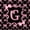 Black Pink G, variant on Manfei Pink Bow Letter A Twin Quilt Set, Kawaii Ribbon Twin Coverlet Set for Girls Women