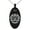 Black, variant on Stainless Steel Alchemy Magic Rune Engraved Small Oval Charm Pendant Necklace