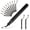 Black, variant on Deburring Tool with 12 HSS Blades, 12 High-Speed Steel Blades for 3D Prints, Metal, PVC & Plastic
