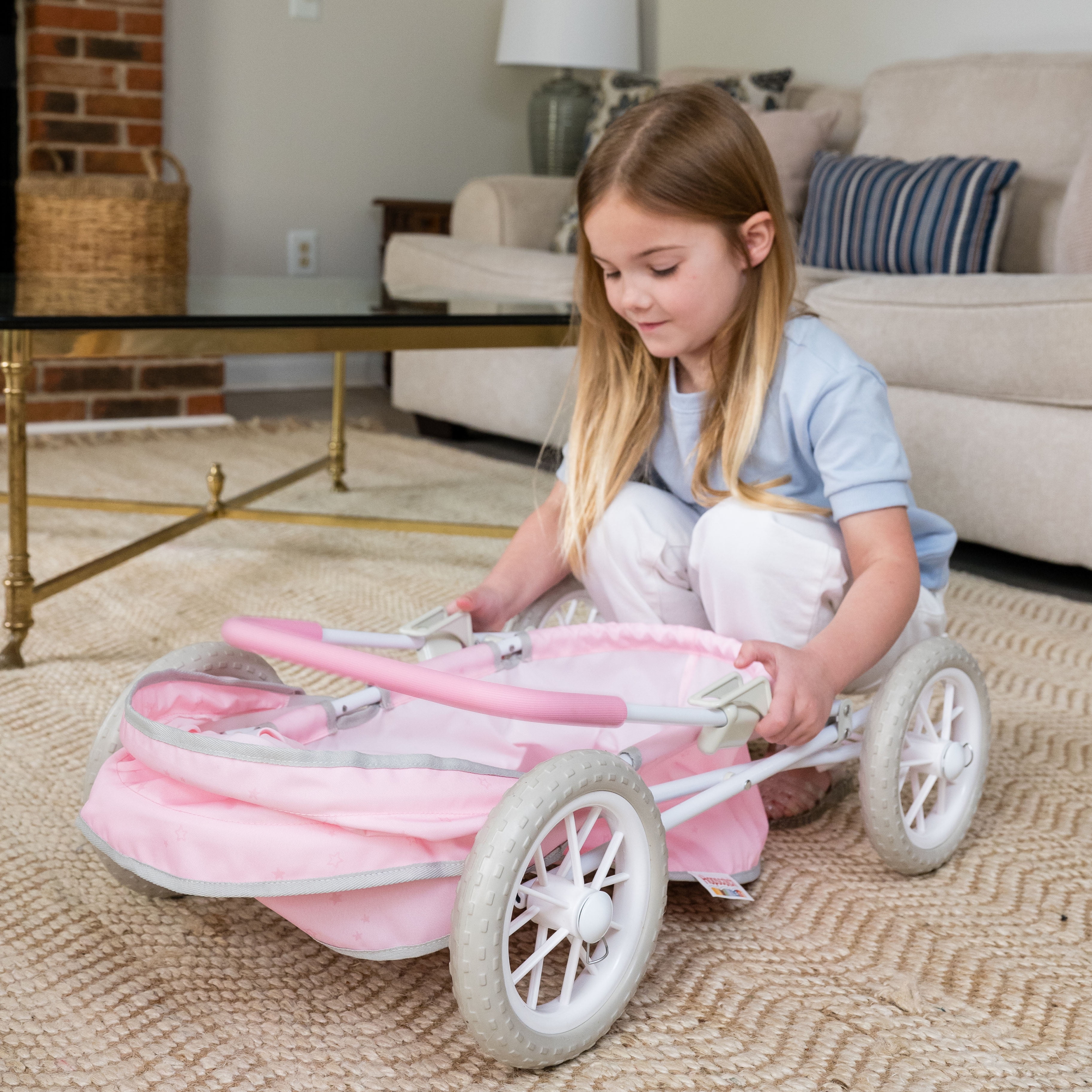 Hopscotch Lane My Baby Doll's Luxury Pram Stroller, Baby Doll Accessory, Children Ages 2+
