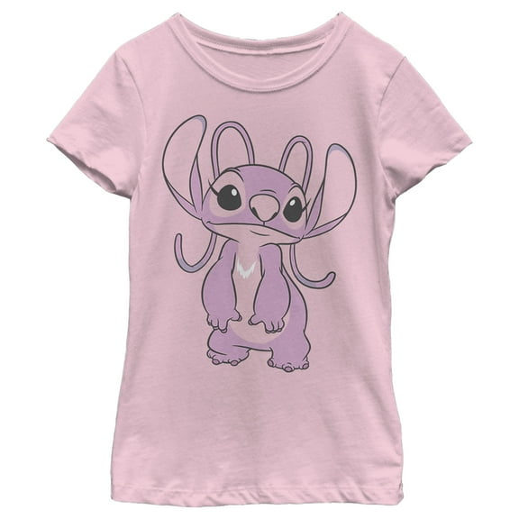 Girl's Lilo & Stitch Angel Large Portrait  Graphic Tee