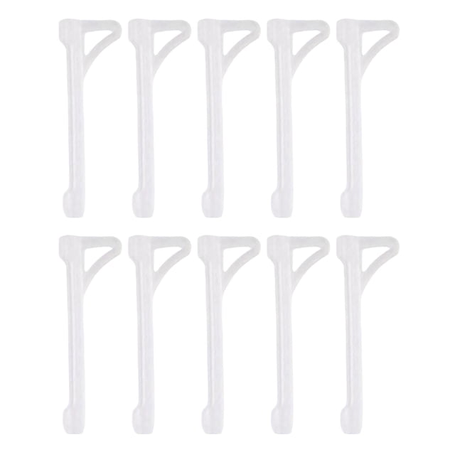 TISHITA 10 Pcs Non-Slip Eyeglass Retainer Comfortable Universal Design Silicone Retainer White