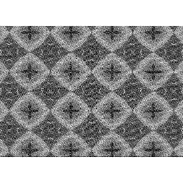 Ahgly Company Machine Washable Indoor Rectangle Transitional Gunmetal Gray Area Rugs, 7' x 9'