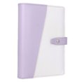 thumbnail image 2 of A6 Budget Binder, Lightweight 6 Holes A6 Notebook Binder Compartment Design  For School Pink,Purple, 2 of 8