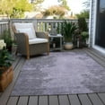 thumbnail image 4 of HomeRoots 625286 8 x 10 ft. Purple & Gray Abstract Washable Transitional Indoor & Outdoor Rectangle Area Rug, 4 of 9
