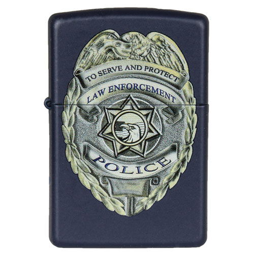 Zippo Police Badge - Navy Matte - Outdoor - Walmart.com