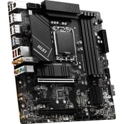 MSI Pro B760M-A WiFi DDR4 LGA 1700 Micro-ATX Motherboard, Black