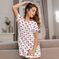 thumbnail image 3 of Bingfone Funny Kawaii Unicorns Dancing Nightgowns for Women Sleep Shirts Short Sleeve Nightshirt Pullover Nightdress Soft Sleepwear, 3 of 6