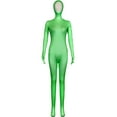 thumbnail image 2 of Ruyang Boys Girls Halloween Spandex Bodysuit Kids Open Face Body Suits Plain Stretchy Stage Performance Onesie Outfits, 2 of 5