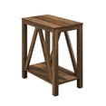 thumbnail image 4 of Lyman Reclaimed Barnwood Farmhouse A Frame Side Table by Walker Edison, 4 of 9