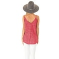 thumbnail image 4 of YYDGH Womens Spaghetti Strap Tank Tops Sleeveless Casual Loose Twist Knot Summer Solid Color Shirt Cami Tunic Hot Pink S, 4 of 9