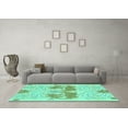 thumbnail image 3 of Ahgly Company Indoor Rectangle Abstract Turquoise Blue Modern Area Rugs, 8' x 10', 3 of 4