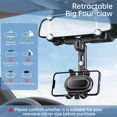 thumbnail image 2 of Soporte para teléfono con espejo retrovisor WUITIN para coche, giratorio 360°, 2 of 7