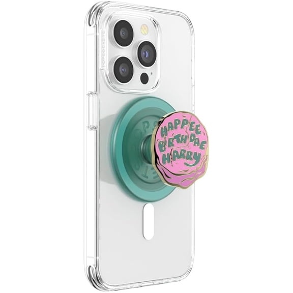 PopSockets Phone Grip for MagSafe, Magnetic Holder, Phone Stand, Harry Potter - Happee Birthdae Harry