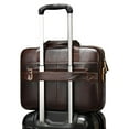 thumbnail image 3 of Bolso de negocios para hombre, bolso de cuero para computadora portátil, Café Colcomx Maletín de los hombres, 3 of 8
