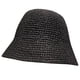 thumbnail image 1 of Sombrero de paja hecho a mano para mujer, ala ancha, plegable, para viajar, UPF 50+, playa, verano, talla única, 1 of 3