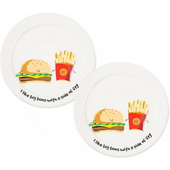 Pavilion Gift Company - Big Buns - 7" Appetizer Plates
(Set of 2)