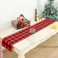 thumbnail image 2 of tredstone Christmas Table Mat Xmas Grid Strip Simple Style Drink Coaster Waterproof Home Decor Kitchen Placemats Tablecloth New Year, 2 of 6