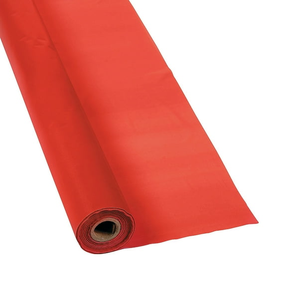 Red Tablecloth Roll (40 X 100') - Party Supplies - 1 Piece