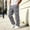 Gray, variant on Mans Fleece Cargo Sweatpants Solid Color Baggy Straight Wide Leg Pant Lightweight Athletic Open Bottom sweat pants with Pockets