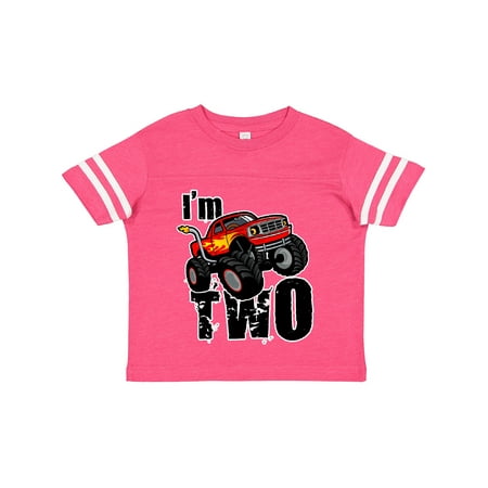 

Inktastic 2nd Birthday Monster Truck Gift Toddler Boy or Toddler Girl T-Shirt
