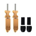 thumbnail image 1 of WAYANfor AD5X Upgraded 0.4mm Hotend Nozzles 2 Packs 3D Printer Assembled Extruder Kits- All Metal Hot End/Printhead Replacement with Detachable Nozzle, Extra 2PCS Silicone Sock+ 2PCS Nozzle Brush, 1 of 1