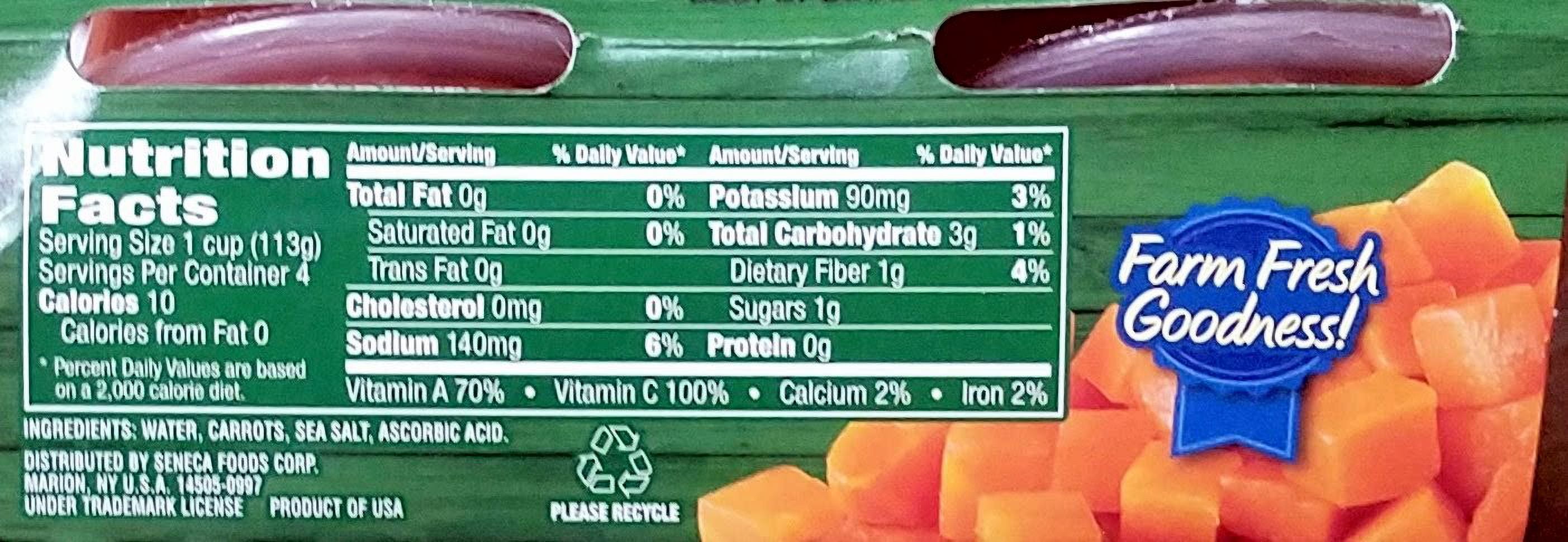 Libby's Diced Carrots, Cut Green Beans, Whole Kernel Sweet Corn, Sweet Peas - Variety Pack of 4 Microwavable Individual Cups (16 Servings Total) - Bundle