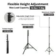 thumbnail image 4 of Flashpoint 2x Pro Air-Cushioned Heavy-Duty Light Stand (Black, 9.5'), 4 of 6