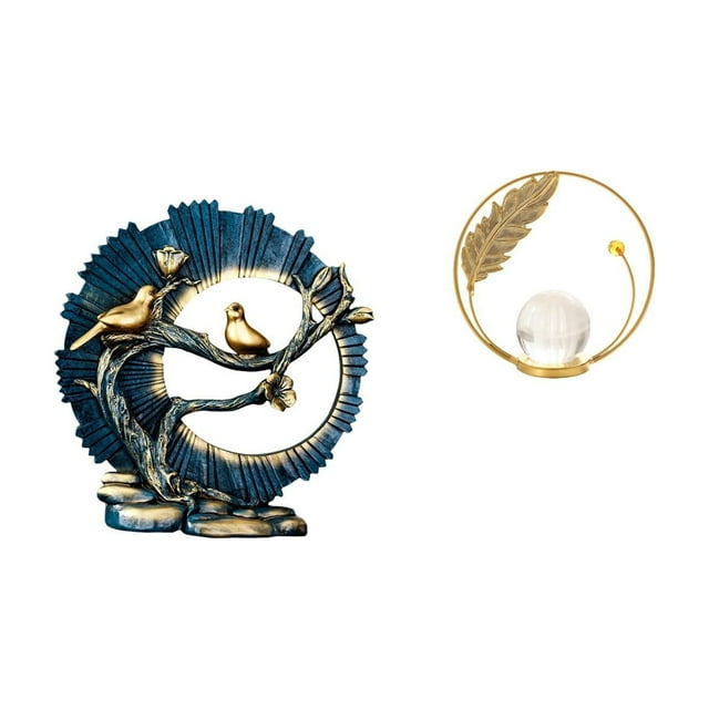 Figura de chuchería de resina con forma de bola de cristal, adorno, escultura, artesanía, estatua de amor, ideal para regalar, decoración del hogar, o