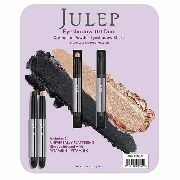 Julep Crème to Powder Eyeshadow Stick 101 Duo in Champagne Shimmer and
