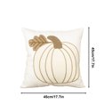 thumbnail image 3 of ¡Descuentos Flash!, Funda de almohada bordada de Acción de Gracias o Halloween, funda de almohada decorativa de calabaza de 18 x 18 pulgadas Akmoler, 3 of 9