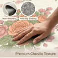 thumbnail image 6 of ODIKA 4'x6' Washable Area Rug Cottage Vintage Bouquet With Romantic Spring Petal Border Floral Rose Refined for Bedroom, Reading Nook, Pet Friendly & Non-Shedding, 6 of 7