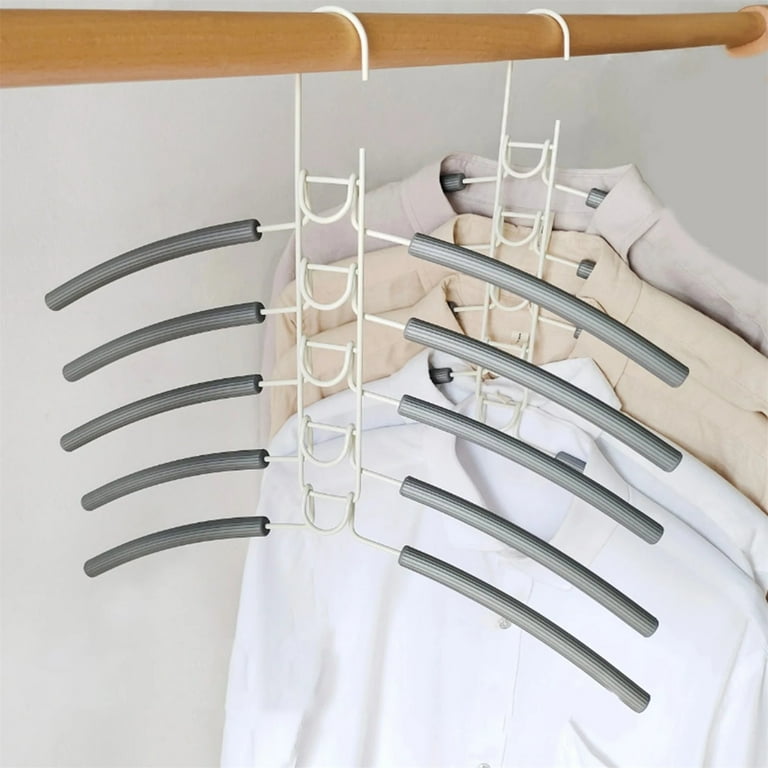 WUJDF Clothes Hangers,No Shoulder Bump Multiple Sweater Coat