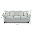 thumbnail image 4 of Southern Home Furnishings Grande Mist Transitional Polypropylene Sofa in Gray, 4 of 10