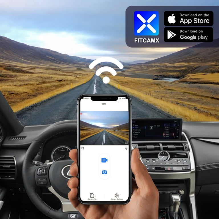 FITCAMX, 4K Dash Cam, suitable for Lexus NX 2018-2021, OEM Style